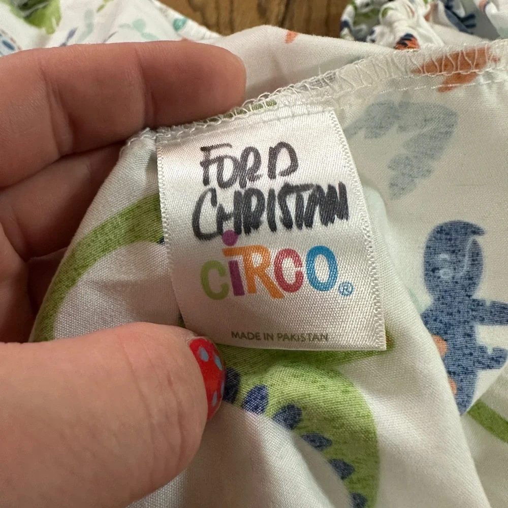 Circo Twin 3 Pc Sheet Set Dinosaur Flat Fitted & Pillowcase